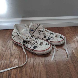 Paint Splatter Converse High Tops